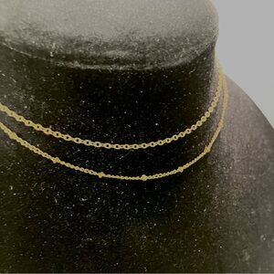 Bronze/Gold Double Chain Choker